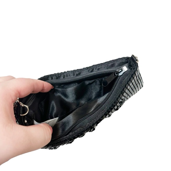 Vintage Y2K Mini Metal Mesh Black Shoulder Bag - Picture 5 of 10